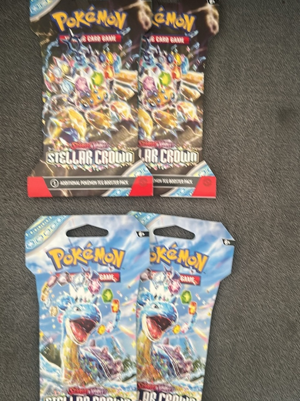 Pokemon Trading Card Game Booster Packs - Blue, Yellow, Red